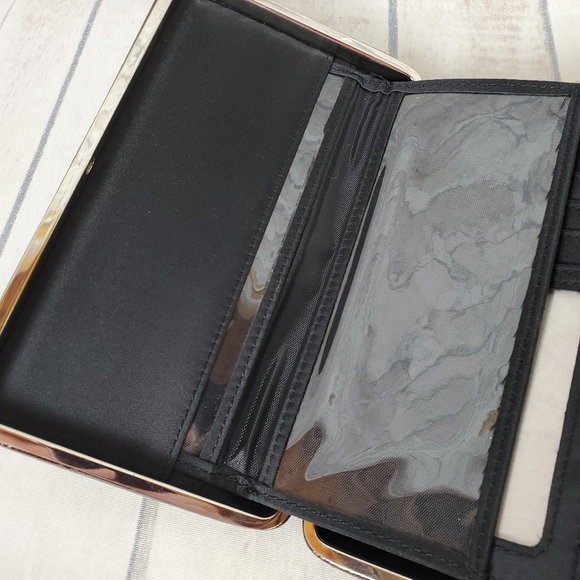 Retro Wallet Clutch Embellished Western Brown - Picture 12 of 14